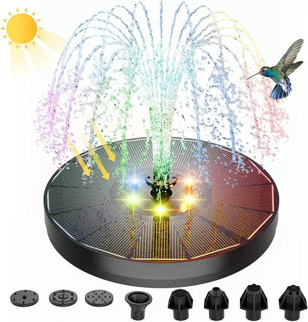 Colorful solar fountain pump